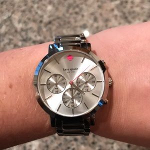 Kate Spade silver 14K gold watch
